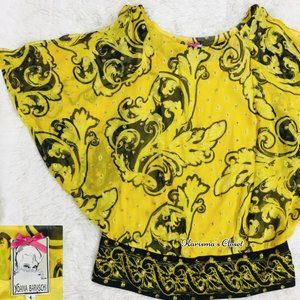 NWOT ANTHRO Yoana Baraschi Silk Embroidered Blouse